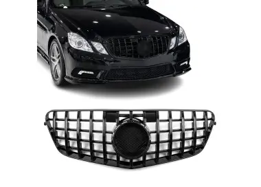 Panamericana GT-style Front Grille for Mercedes W212 / S212 pre-facelift (09-13), glossy black