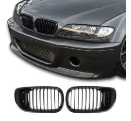Kidney grille for BMW E46 sedan / touring (01-05), glossy black
