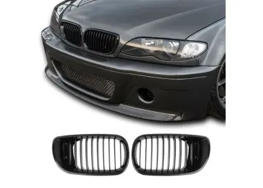 Kidney grille for BMW E46 sedan / touring (01-05), glossy black