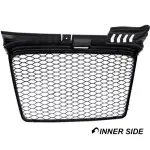 RS-style Front Grille for Audi A4 B7 (05-08) standard version, matte black