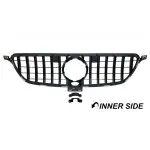 Front grille for Mercedes-Benz GLE W166 (15-19), black + chrome