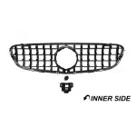 Front grille for Mercedes-Benz GLC W253 / C253 / X253 (15-19), black + chrome