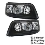 Headlights for VW T5 (03-09), black