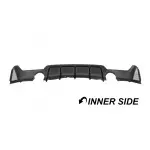 Performance rear bumper Diffuser for BMW F32 / F33 / F36 M-Pack 435/440, glossy black