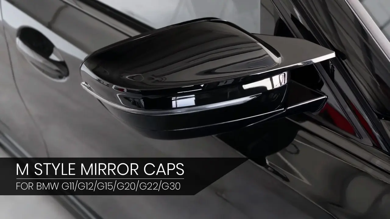 OUR M STYLE MIRROR CAPS FOR BMW G11 / G12 / G15 / G20 / G22 / G30 INSTALLED (VIDEO)
